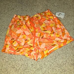 NWT, Anthropologie, Yellow and Orange shorts, Size M